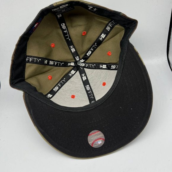 Detroit Tigers MLB Camou 7 1/2 59Fifty New Era Hat Fitted Cap Men - Picture 5 of 7